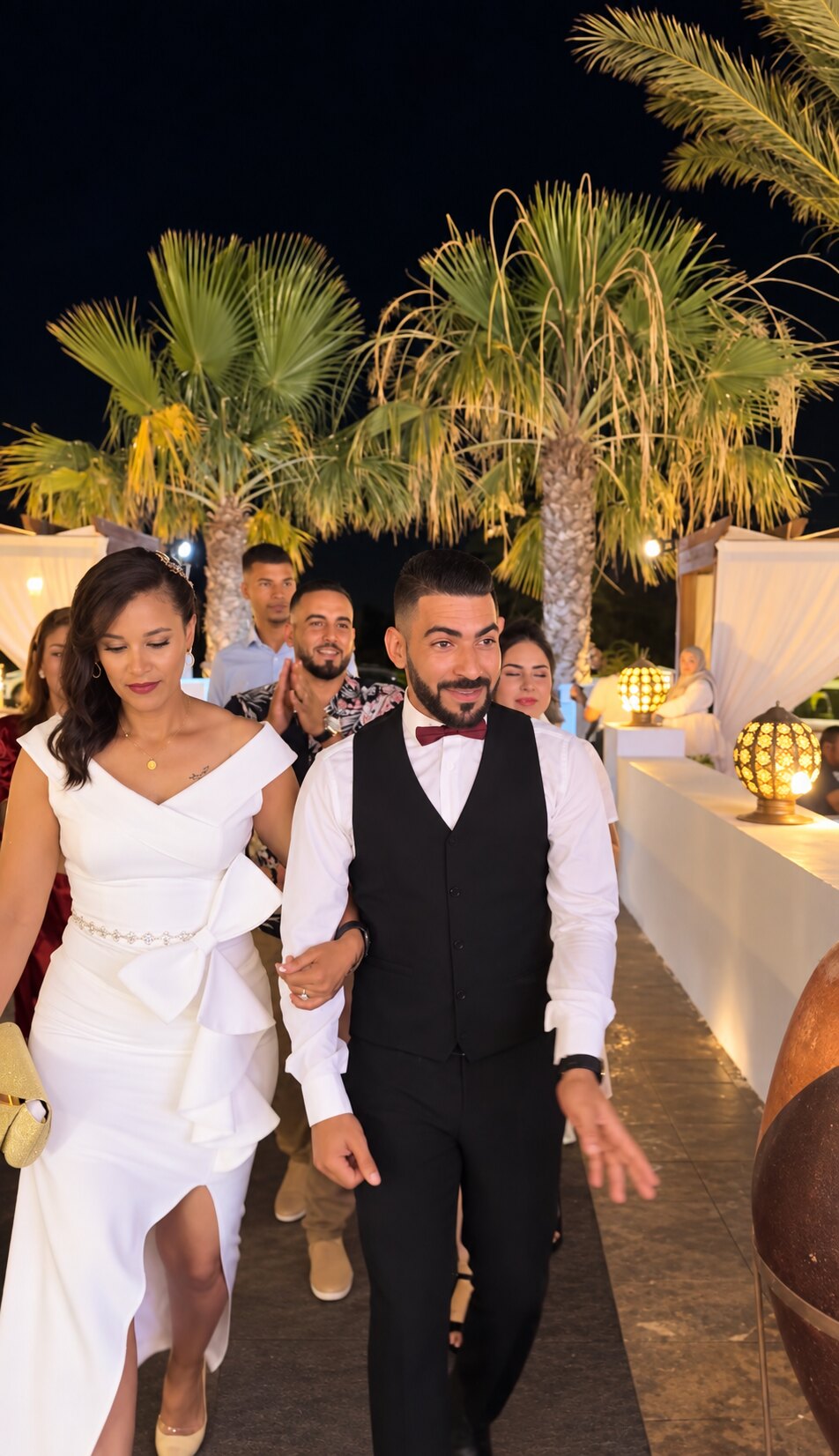 Mariage célébré dans l’espace extérieur du Riad Djerba